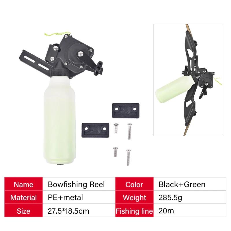 Tiro com arco Bowfishing Reel ferramenta com corda para recurvo composto, pesca, caça, arco e seta Acessório, 40m, 20m - Image 1
