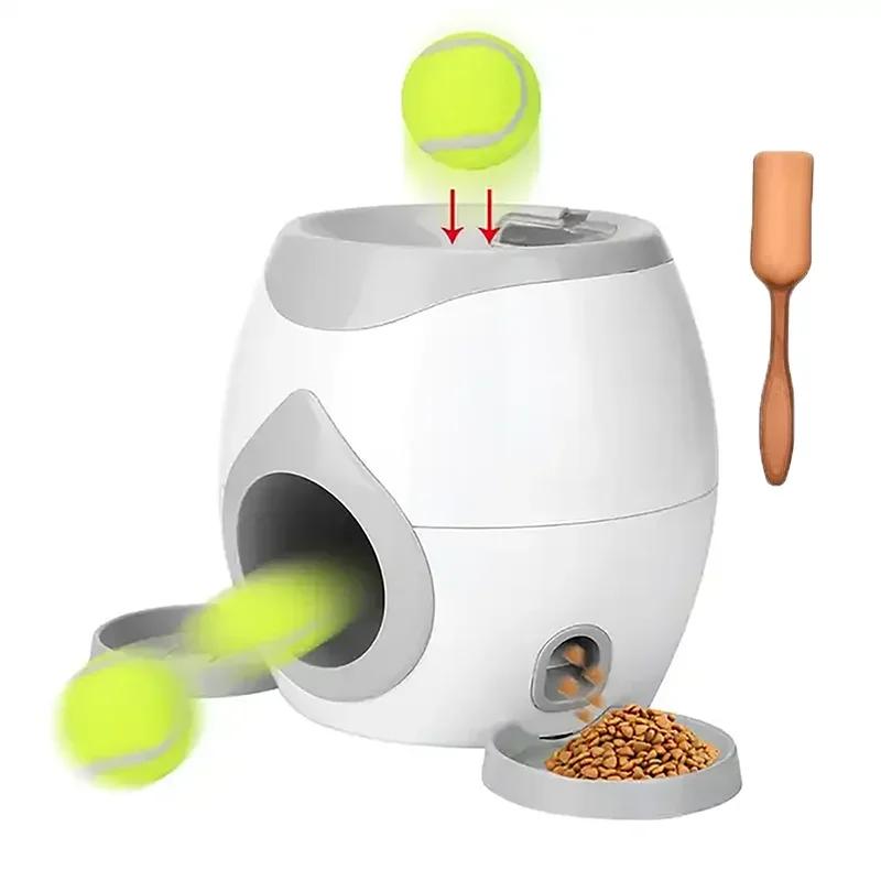 Lançador de bola automático para cão médio, Máquina interativa de bola de tênis, Treinamento interativo Smart Feeder - Image 1