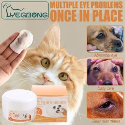 Lenços umedecidos para animais estimação, contagem 60, para gato, cachorro, manchas, almofadas limpeza, portátil, - Image 6