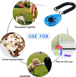 Portátil Pet Training Clicker, Instrução De Correção De Cachorro, Clicker Comportamental, Correia De Pulso, Chaveiro De Som, Dog Supplies - Image 5