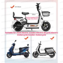 Assento dianteiro de bicicleta elétrica para crianças, amortecedor, assento de bebê reforçado, sela confortável com cinto de segurança, scooter elétrico - Image 5