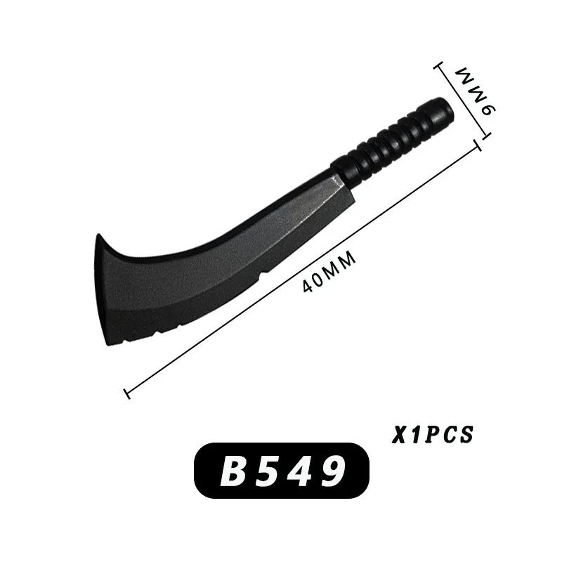 Medieval Movie Building Block Arma Espada Machado para Homens e Kid, MOC Série Acessórios de Montagem, Montagem MOC Acessórios - Image 1