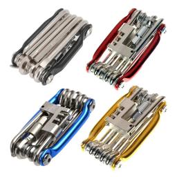 11 em 1 kit de ferramentas de reparo de bicicleta mountain bike chave de fenda corrente hex falou multifuncional conjunto de reparo de bicicleta ferramenta de ciclismo - Image 1