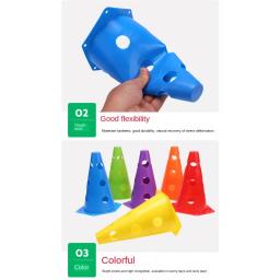 Cone do sinal do futebol para o treinamento do futebol, obstáculos, desgaste-resistente, balde, Footwork, barreira, marcador, roadblock, logotipo, 23cm - Image 5