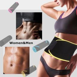 Cinto de ginástica fitness para mulheres homens sauna barriga emagrecimento espartilho suor cintura trainer ajustável corpo shaper reduzindo moldar cintas - Image 2