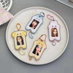 Porta-cartões fotográficos kpop, porta-cartões fotográficos em forma de animal, porta-cartões, chaveiro, decoração de quarto kawaii - Image 6
