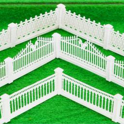 Miniatura Quintal Trilhos Cerca Do Jardim, DIY Dioramas Jardim, Ho Trem Ferroviário, Material De Layout De Cena, Modelo Em Escala 1:100-200 - Image 1