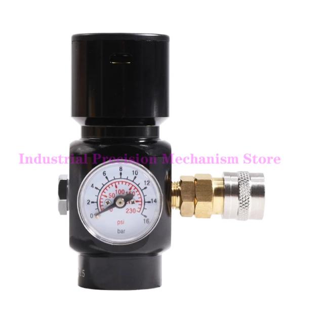 Manômetro e Válvula de Alívio para Cilindro de Paintball CO2 - Ajustável de 0 a 130psi com Rosca G1/2