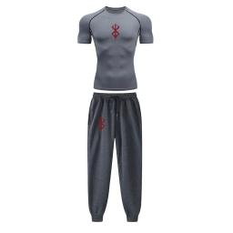 Conjunto de Compressão Anime Masculino, Estampa Tripas Berserk, Desempenho Ginásio, Treino Atlético, Camisas Secas Rápidas e Moletom, Unisex Sportwear - Image 6