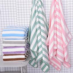 35*75cm absorvente toalha de banho de secagem rápida praia macia toalhas de natação microfiber confortável banheiro hotel spa toalha de banho - Image 2