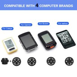 Suporte de montagem de tampa superior da haste da bicicleta com 4 adaptadores leve ajustável compatível com Wahoo Bryton Igps - Image 5