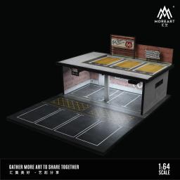 MoreArt Diorama de dois andares estacionamento garagem cena, 1:64, JDM No.86, lote - Image 3