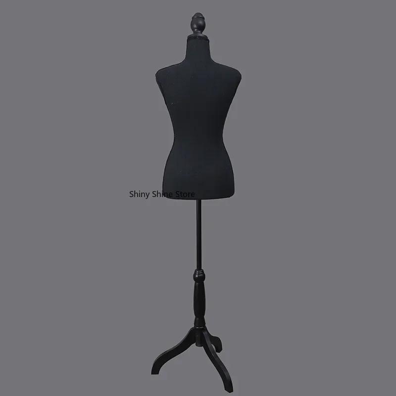 Manequim feminino de alfaiate de costura de plástico de espuma pu, manequim de linho estampado para design de roupas, modelo expositor pode ser pino p - Image 1
