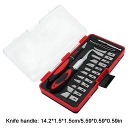 Anti-Slip Handle Carving Knife Set, SK5 Lâminas de Aço, Escultura Multipurpose Bisturi para Arte, Corte Cortiça, 18Pcs - Image 6