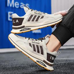 Sapatos de malha de verão masculino tênis respirável luz sapatos casuais masculinos rendas calçados de caminhada tenis masculino zapatillas hombre ﻿ - Image 6