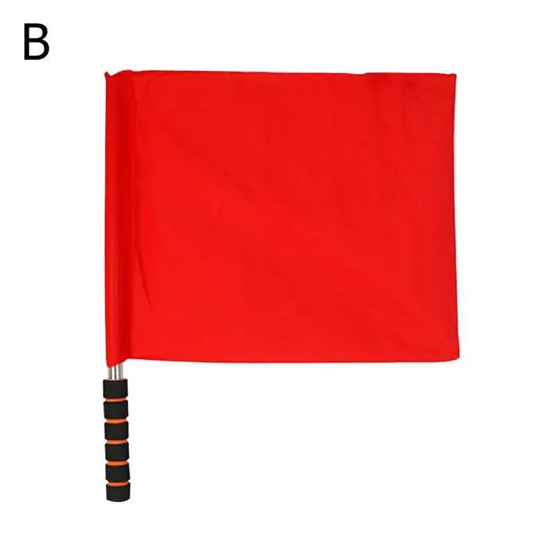 Bandeira do árbitro do futebol, vermelho, branco, amarelo, azul, verde, treinamento do futebol, bandeira do comando, competição, fontes do sinal, 1pcs - Image 1
