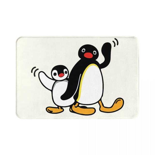Capacho Antiderrapante Kawaii com Padrão de Animais para Sala de Estar e Quarto, Tapete de Boas Vindas Decorativo em Flanela