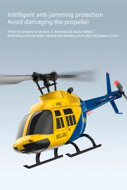 RC ERA A60 4CH Helicóptero Escala 1/42 BELL-206 Posicionamento de Fluxo Óptico 10min Tempo de Voha 2.4G 120M Giroscópio de 6 Eixos Avião Sem Escova - Image 2
