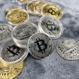 Moeda Virtual Medalha Moedas Comemorativas, Artesanato de Metal, Presentes de Negócios, Bitcoin, 1Pc, 2Pcs, 5Pcs - Image 3