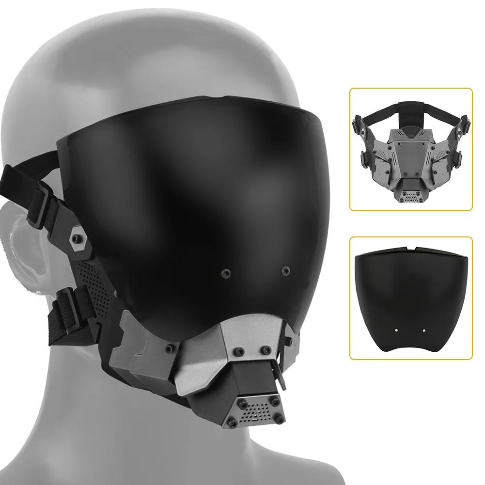 Máscara Facial Completa Respirável para Airsoft Paintball, CS Wargame, Máscara Esportiva, Removível, Dupla Face, Lente Anti-Nevoeiro, Equipamento de Proteção - Image 1