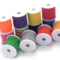 100m/rolo 1mm cabos elásticos pulseira trançada corda de náilon fios decorativos feitos à mão para fazer jóias diy pulseira suprimentos - Image 3