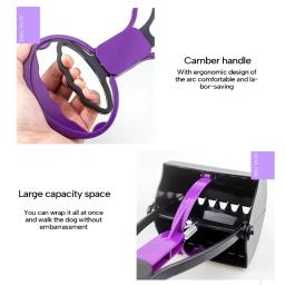 Fácil usar portátil para animais estimação, coletor resíduos para cães ar livre, suprimentos para cães estimação - Image 5
