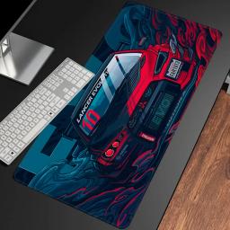 Mouse Pad antiderrapante para jogadores de computador, Rally Sports GTR, carro de corrida Mousepad, impressão HD, borda de bloqueio, teclado, PC, mesa, XXL90 x 40cm - Image 4