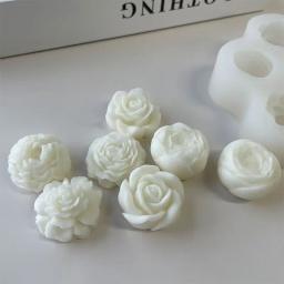 Moldes De Flor De Silicone Para Cozimento, 3D, Rosa, Peônia, Chocolate, Bolo, Vela Artesanal, Sabão, Gesso, Resina, Ferramentas De Fabricação De Artesanato, 7Pcs - Image 6
