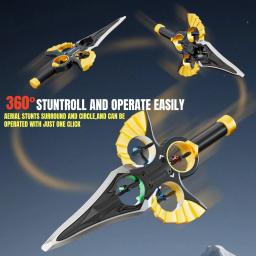 Drone planador de espada voadora RC com onda manual e modo controlador, avião acrobático de 3 velocidades para crianças, adolescentes e adultos, luzes LED, diversão aérea - Image 3