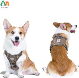 Arnês tático para cães, sem puxar, ajustável Pet Harness, reflexivo K9, treinamento de trabalho, fácil controle, colete pet - Image 2