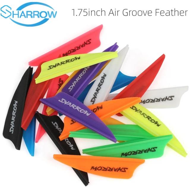 DIY Rubber Air Groove Seta Eixo Coletes, Archery Arrow Feather, arco ao ar livre, caça, Tiro Acessórios, 1.75 ", 50Pcs