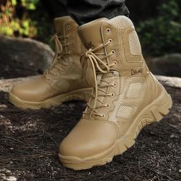 Sapatos de segurança impermeáveis ao ar livre, biqueira de aço de segurança, botas masculinas de trabalho, biqueira de aço, anti-esmagamento, botas de trabalho masculinas, tamanho 47 - Image 3