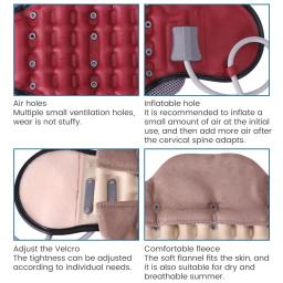 Pescoço Cervical Tração Brace Retractor, maca colarinho, protetor De Órtese, Vertebra Inflável Coluna Fixação, corrector De Postura - Image 5