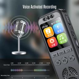 Gravador De Voz Digital Portátil, Redução De Ruído HD, Leitor De Áudio WAV, Um Clique Dispositivo De Gravação De Som Para Negócios, Leitor De MP3 - Image 4