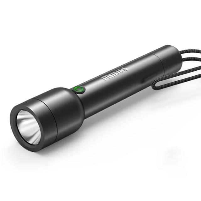 Lanterna LED Philips Mini Recarregável USB para Camping e Emergências - Compacta e Multifuncional