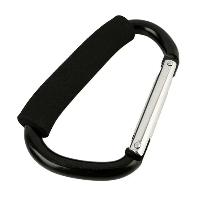 Grande Carabiner Stroller Ganchos Organizador, Alumínio D Anel Primavera Snap Keychain Clip, Carry Handle para pendurar bolsas, Sacos de compras - Image 1