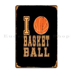 Bola De Basquete Esporte Placa De Metal Cartaz Decoração De Parede Cozinha Projetando Personalizar Placas Tin Sign Poster - Image 1
