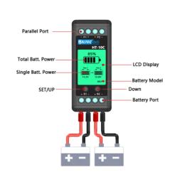 Heltec bateria equalizador, baterias LCD, equilíbrio de tensão, chumbo ácido bateria, conectado série paralela, 12V, 24 V, 36 V, 48V, 96V, HT-10C - Image 2