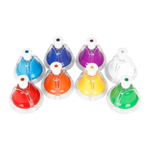 Sinos de Mão Coloridos IRIN-8 para Crianças - Instrumento Musical Educativo e Brinquedo Ideal para Presente de Natal