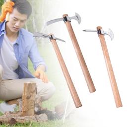 Picareta de aço inoxidável portátil multiuso resistente jardinagem mattock para subir capina ao ar livre escavação acampamento - Image 4