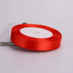 Artesanato De Fita De Cetim Vermelho, Decoração De Festa De Casamento, Embrulho De Presente, Suprimentos De Scrapbooking, Material De Embalagem, DIY, 6mm-75mm, 25 Jardas, Rolo - Image 5