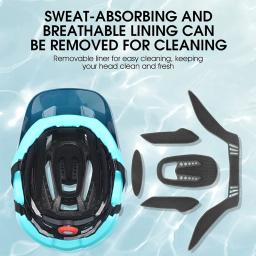 WEST BIKING-Capacete de Ciclismo Ultraleve para Homens e Mulheres, Capacete MTB Road Bike, Tampa de Segurança com Aba, Chapéu de Aberturas Esportivas, Equipamento Ciclismo - Image 2