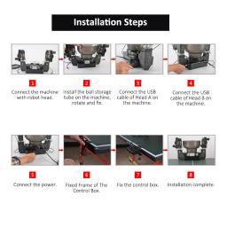 Robô De Tênis De Mesa Profissional, Ping Pong Ball Machine, Máquina Automática De Servir De Tênis De Mesa para Treinamento, S-1001 - Image 3