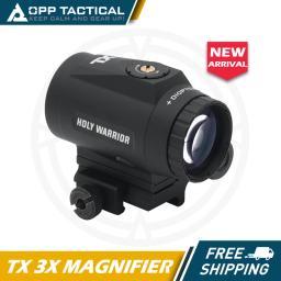 Santo Guerreiro-Lupa com Flip Mount, Caça Airsoft Rifles, TX 3X Scope, HWO 3X - Image 1