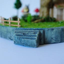 2x placa de artesanato espuma diy paisagem paisagem edifício escultura folhas poliestireno retangular blocos para jardim em miniatura cênica - Image 2