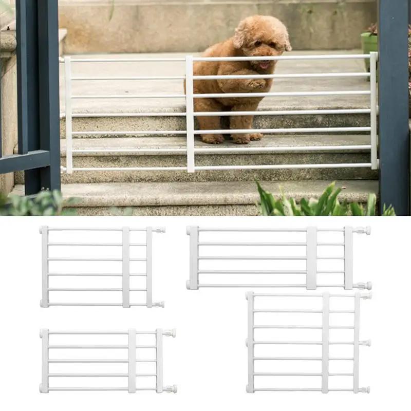 Curto Pet Dog Gate, Pet Cerca Barreira, cerca retrátil, Portas Escadas, Corredor, Baixa Segurança, fácil instalação, portátil - Image 1