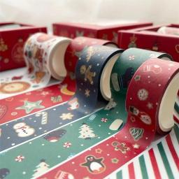 Fita adesiva para o Natal Scrapbook, Fitas Washi, DIY Artesanato Presente, Planejadores, 6pcs - Image 2
