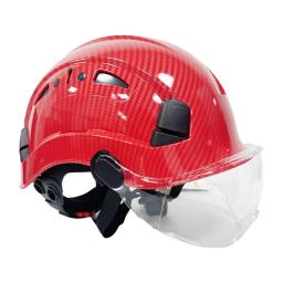 ABS Capacete De Segurança Com Óculos De Proteção, Cap Trabalho De Construção, Chapéu De Proteção, Escalada Equitação, Trabalho Ao Ar Livre, Capacete De Resgate, CR08X - Image 5