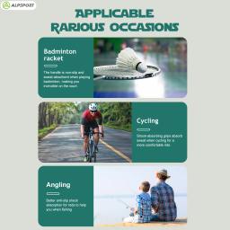 ALPSPORT ALP MC2.5 10 Unidades Adesivo Antiderrapante Camuflado Para Raquetes Esporte Tênis/Badminton Absorvente de Suor Com Almofada - Image 6