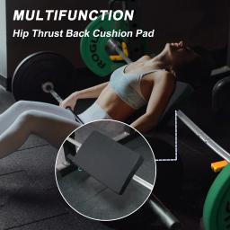 Almofada de impulso quadrada do quadril, Espuma extra grossa protetora, Barbell, Halterofilismo, Hip Thrusts, Pontes de glúteos, Exercícios, Home Gym - Image 5